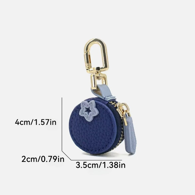 🍉 Adorable Fruit Keychain Coin Purses - PU Leather Mini Bag for Keys & Cash | Chic Gift Idea
